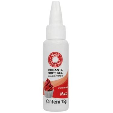 Imagem de Corante soft gel concentrado vermelho 15g - mago