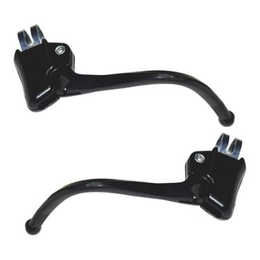 Imagem de simhoa 2 peças As alavancas de freio de bicicleta define metal, confiável, leve, handbrake Handbrake, alças de freio, Preto