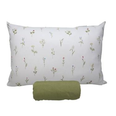 Imagem de Jogo de Cama Portallar Solteiro Malha 100% Algodão Premiun Classic Vit