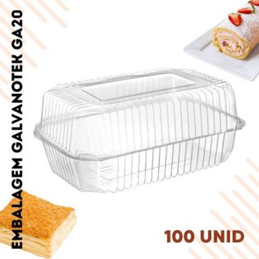 Imagem de Embalagem Galvanotek GA20 Para bolos, doces, salgados Retangular alta 