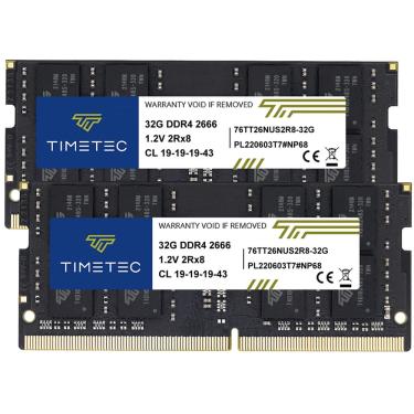 Imagem de Memória ram Timetec 64GB kit (2x32GB) DDR4 2666MHz 260 pinos