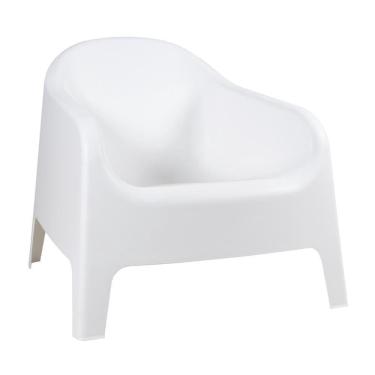 Imagem de Cadeira Poltrona Para Jardim Varanda Skarpo Branco