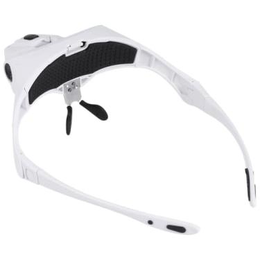 Imagem de Lupa de Cabeça Profissional com LED, 5 Lentes de Aumento 1.0x-3.5x, Branca