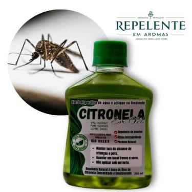 Imagem de Óleo de Citronela Repelente Concentrado - 1x250ml - faz 50 litros de p
