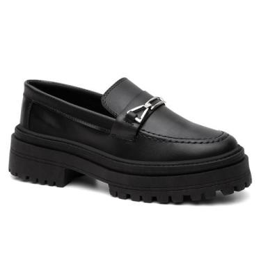 Imagem de Mocassim Feminino Com Solado Tratorado - Forms, Off white, 38