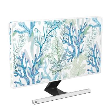 Imagem de Baocicco Capa antipoeira para monitor de computador à prova d'água de 22, 23, 24, 63 cm, capas de computador à prova de poeira para LCD/LED/HD compatível com iMac de 24 polegadas, PC de 22-25
