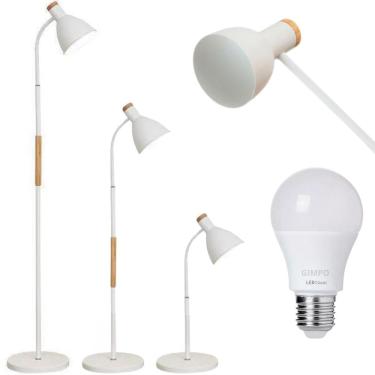 Imagem de Luminária Piso Chão Coluna 155Cm Flexível Metal Gimpo