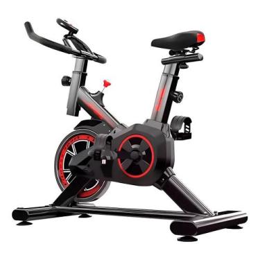 Imagem de Bicicleta Ergométrica Fitness Spinning Preto E Vermelho - Meta Parts