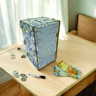 Imagem de Cofre Japones Kakebo Desafio Dinheiro Torre 50 Mil Torre Tr - Indústri