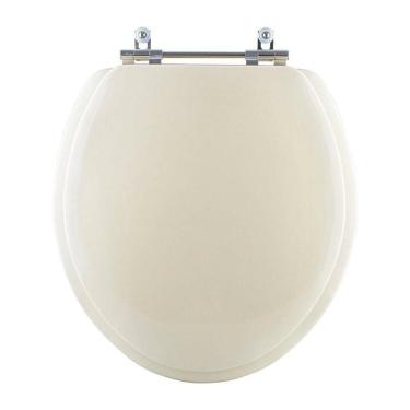 Imagem de Assento Sanitário Almofadado Carina Bege Claro Para Vaso Ideal Standard