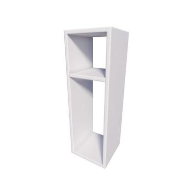 Imagem de Mesa De Cabeceira Safira Pequena 20x20x60cm Branco Quarto Sala - Dos H