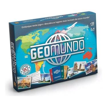 Imagem de Jogo De Tabuleiro Geomundo 375 Perguntas 5 Categorias - Grow