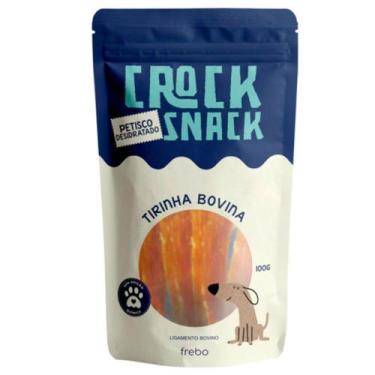 Imagem de CrockSnack Tirinha Ligamento Bovino Desidratado 100g - FREBO PET