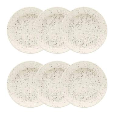 Imagem de Conjunto de Pratos Fundos 06 Peças Flat Chuvisco Oxford