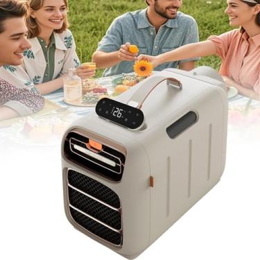 Imagem de Unidade de ar condicionado portátil, desumidificador de ar condicionado 5000 BTU, ventilador de resfriamento de 1500 W com 3 velocidades, display digital e controle remoto, temporizador de 1 a 12