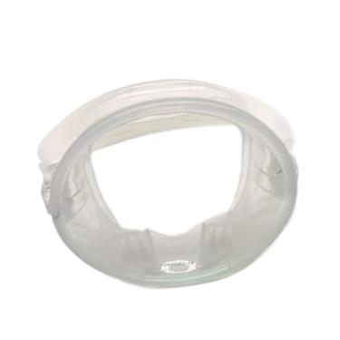 Imagem de Máscara de mergulho com mergulho com máscara de sem para adultos equipamentos de snorkelling lente de vidro de alto volume de alto volume, Transparente