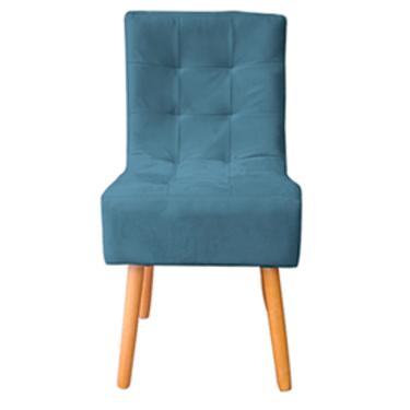 Imagem de Cadeira De Jantar Reforçada  Decorativa Liz Suede