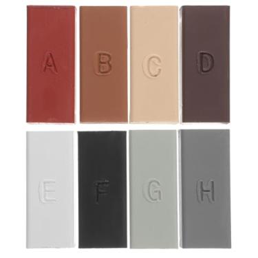 Imagem de DOITOOL 1 conjunto Kit de cera de reparo de piso laminado preenchedor de cor para restauração de danos por arranhões para azulejos bancadas móveis aquecimento rápido durável para reparos