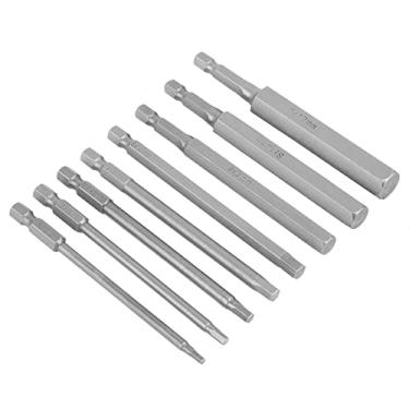 Imagem de 8pcs 100mm Comprimento 1/4 Hex Shank Cabeça BST Chave De Fenda Bit Set Kit Mão De Trabalho Magnético Broca Elétrica Ferramenta De Ar