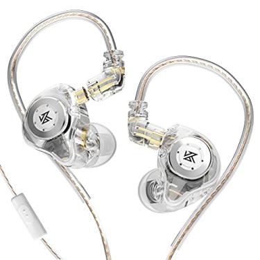 Imagem de erjigo Monitores intra-auriculares EDXPro KZ EDX, estéreo Hi-Fi/Studio IEM com fio, isolamento de ruído, fones de ouvido/fones de ouvido esportivos com cabo removível de 2 pinos para músicos
