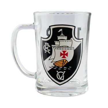 Imagem de Caneca de Vidro Gigante 650ml time Vasco Oficial - mileno