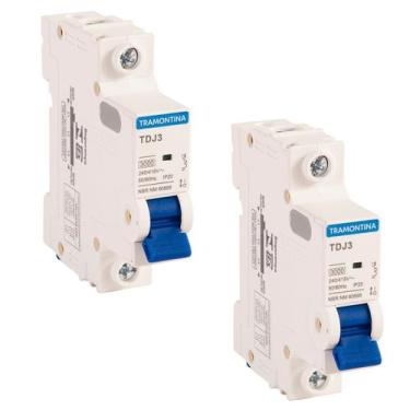 Imagem de 2 Disjuntores Tramontina 32a 1p Monopolar Curva C 3ka Tdj3