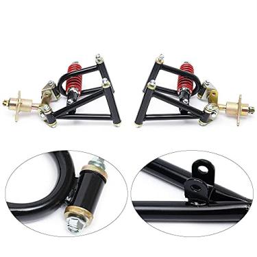 Imagem de Conjunto de braço oscilante de suspensão dianteira, peças de bricolage para bicicleta elétrica de buggy ATV Go Kart (estoque dos EUA)