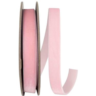Imagem de Reliant Ribbon Fita de veludo com borda tecida, rosa claro