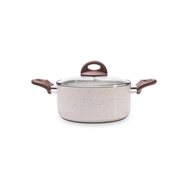 Imagem de Caçarola Com Tampa ø20 Ceramic Life Granada Indução - Brinox 20 Cm Vanilla Brinox