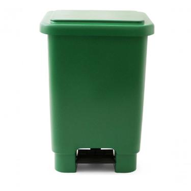 Imagem de Lixeira 100L Retangular C/ Pedal Verde Lar Plasticos 253