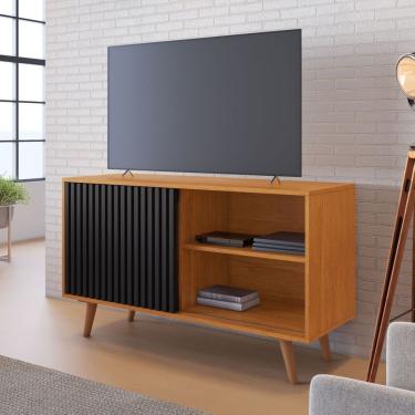 Imagem de Rack Para Tv Até 65 Polegadas Carinho Candian Cinamomo-preto