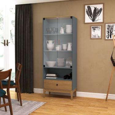 Imagem de Cristaleira 2 Portas 1 Gaveta Mel-petroleo