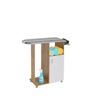 Imagem de Tábua De Passar Roupas Vitória Com Organizador Freijó-off White