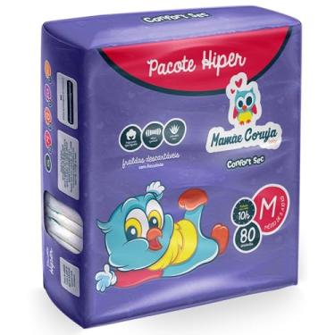 Imagem de Fralda Mamãe Coruja Hiper M - 80 Unidades