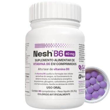 Imagem de Nesh B6 40mg - Vitamina B6 | Piridoxina - 90 Comprimidos