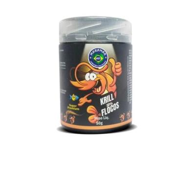 Imagem de Alimento Para Peixes Maramar Ração Flocos Krill 50g