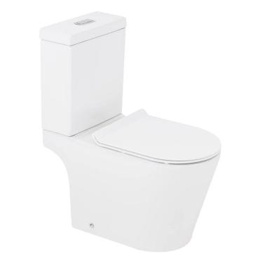 Imagem de Bacia com caixa acoplada Liss Branca Kit Completo Docol