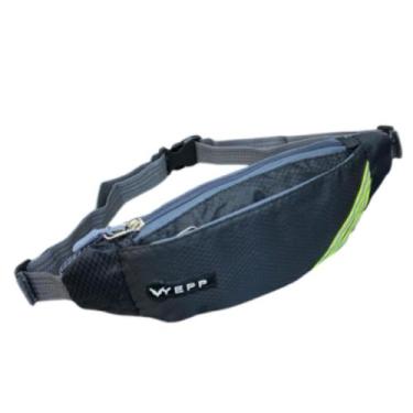 Imagem de Pochete Unissex Running Ajustável  2 Compartimentos, Nylon Leve e Refl