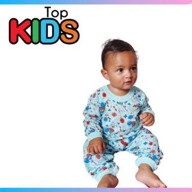 Imagem de Pijama infantil  topkids, Verde, P