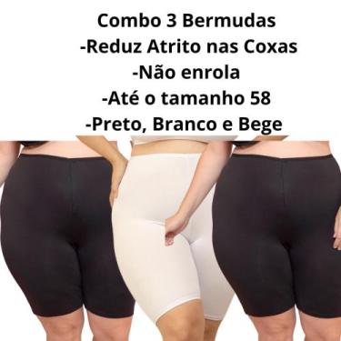 Imagem de Combo 3 Bermudas Anaguá Anti Atrito nas coxas - VM Store, 1preto, 1bra