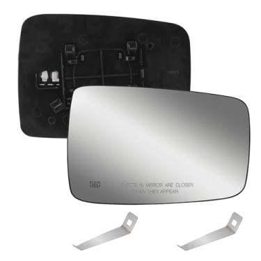 Imagem de Espelho aquecido do lado direito do passageiro compatível com Dodge Ram 1500, 2500 2009-2018 - Espelho retrovisor convexo com vista lateral externa - Substituir # 68079362AA, 68050298AA