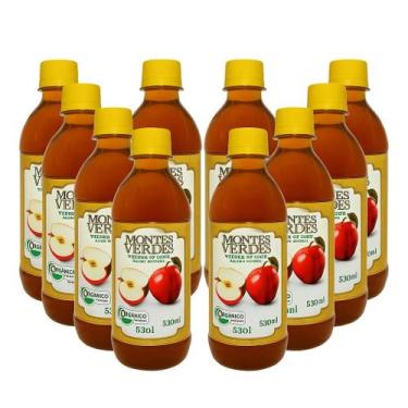 Imagem de Kit 10 Vinagre de Maçã Orgânico Montes Verdes 530 ml