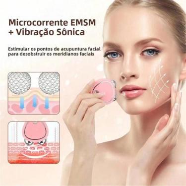 Imagem de Dispositivo De Beleza Com Microcorrente Para Tratamento Facial Em Casa