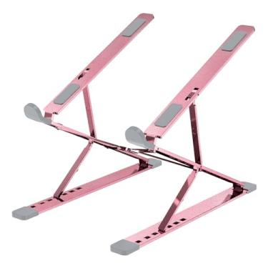 Imagem de VAJUN Suporte para laptop, suporte para mesa, 9 x 7 níveis ajustável, leve e portátil para viagens, suporte de alumínio estável e resistente, para laptop de 10 a 15,6 polegadas
