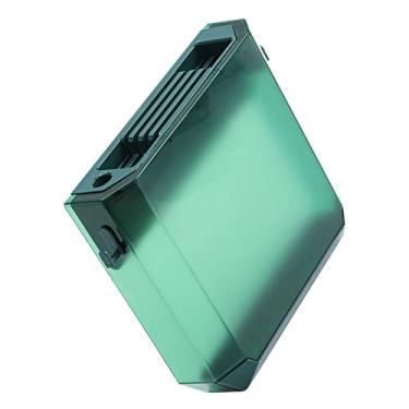 Imagem de Pssopp Porta de Faca Montada na Parede do Rack de Faca, Com Bandeja de água, Separação Conveniente, Armazenamento Limpo para Cozinha (Verde)