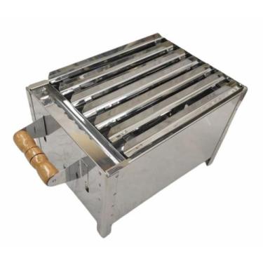 Imagem de Churrasqueira Parrilla de Inox Pequena Grelha Argentina - OLINOX GRILL