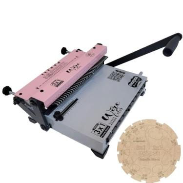 Imagem de Encadernadora Wire-o Color 3x1 Rosa Furo Quadrado Marpax