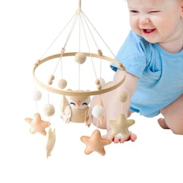 Imagem de Móbile Para Berço Infantil,Móbile Sensorial para Berço de Menino | Brinquedo Sensorial Infantil De Feltro Feito À Mão Com Design Neutro Para Acessórios De Roupa De Cama De Berçário E