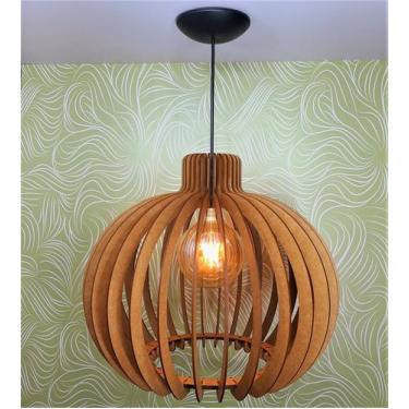 Imagem de Lustre Grande Sala De Estar Pendente Rústico Decorativo 40cm - Fábrica