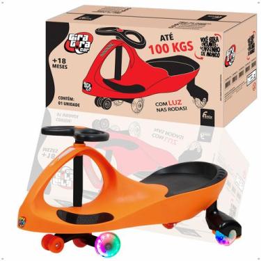 Imagem de Carrinho Gira Gira Car Com Luz Led Nas Rodas, Rolimã, Infantil, Menino